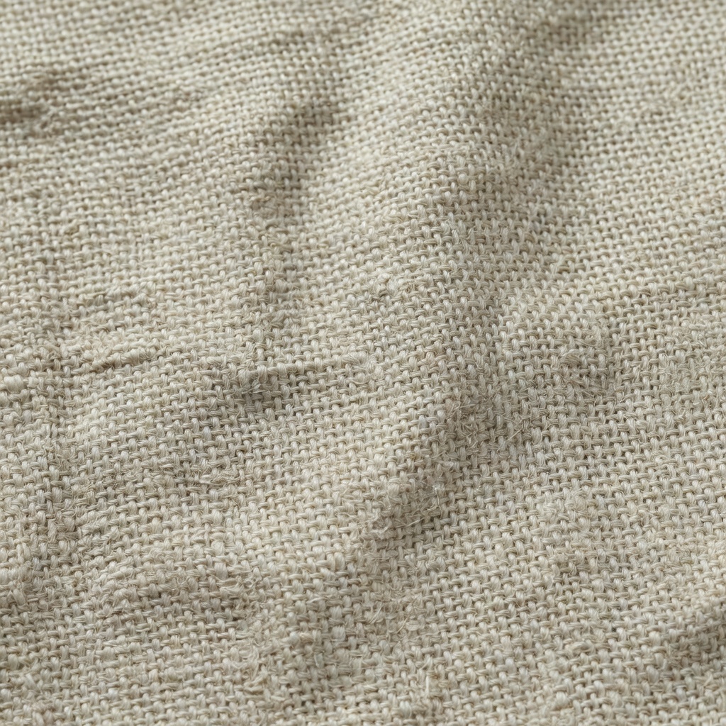 Natural raw linen fabric texture
